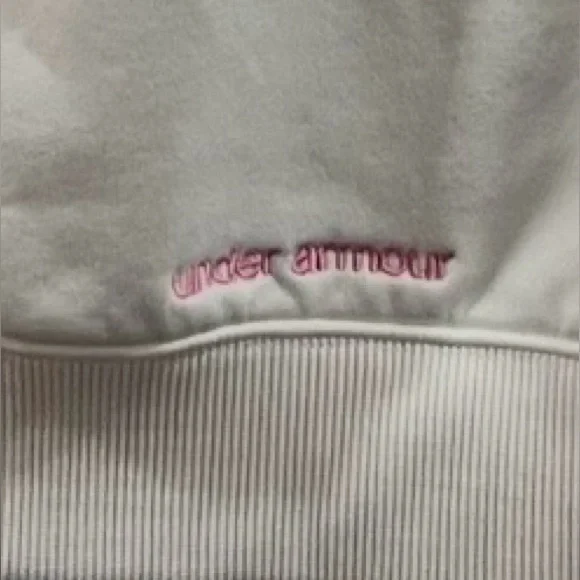 Under Armour Breast Cancer Awareness White Full Zip Hoodie Women’s Small - Picture 5 of 5
